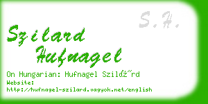 szilard hufnagel business card